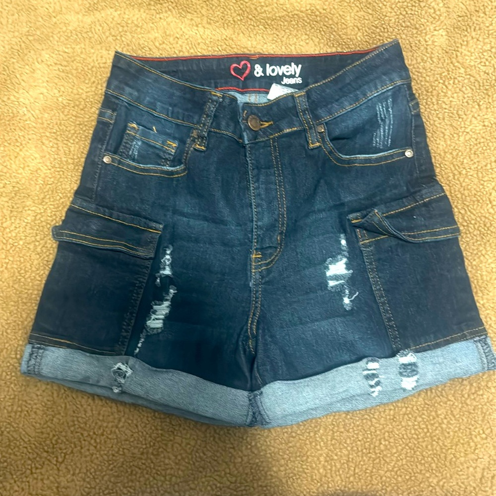 Dark blue Jean shorts
